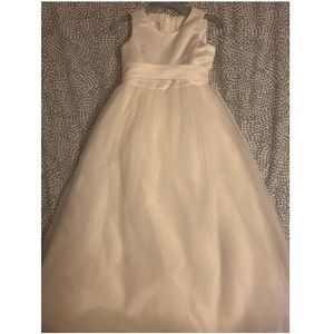 White Kids Communion/Wedding Dress + Cardigan!!